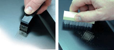 adhesion test of paint|paint adhesion scratch test.